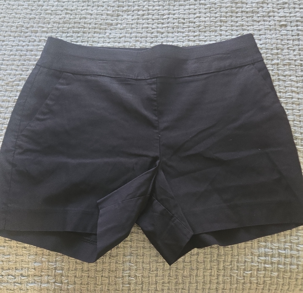 New York & Company Black High-Waist Tailored Shorts